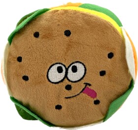 Hamburger plyšová hračka pro psa