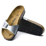 Žabky Birkenstock Madrid Birko-Flor Silver Regular Wide (0040411) pro ženy 42