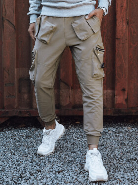 Pánské kalhoty cargo béžové FashionStreet UX4302 XXL