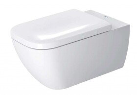 DURAVIT - Happy D.2 Závěsné WC, Rimless, s WonderGliss, alpská bílá 25500900001