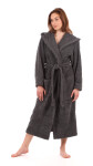 Unisex župan Athena kapucí 3116 antracit Vestis