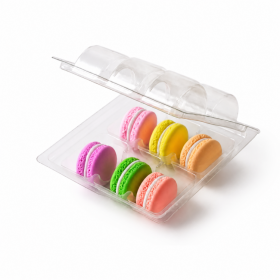 Cake Star Cake Star Transparentní box na makronky (na 6 kusů)