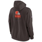 Nike Pánská mikina Cleveland Browns NFL 2023 Sideline Club Hoodie Brown Velikost: S