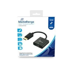 MediaRange Adaptér HDMI na DisplayPort černá / 15 cm / 10 Gbit/s / pozlacené kontakty (MRCS175)