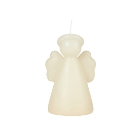 Broste Svíčka Angel Off White, krémová barva, vosk