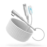 Kiwi design 5M Link Cable with charing 5m bílá / kabel pro virtuální realitu / 18W / USB 3.2 (QC-8U/HJT-544)