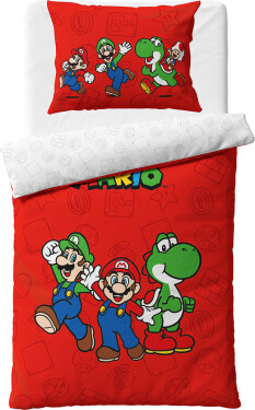 Dětské povlečení Super Mario Luigi a Yoshi