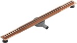 MEXEN - Flat 360 Slim podlahový žlab 90 cm otočný růžové zlato 1641090
