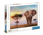 Clementoni Puzzle - Africký západ slunce, 500 dílků - Rossi