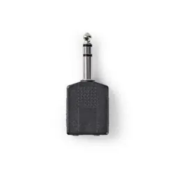 Nedis Stereo audio adaptér jack 6.35 mm (M) - 2x jack 6.35 mm (F) 10 ks černá (CAGP23940BK)