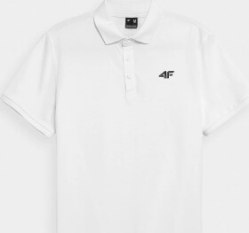 Pánské polo tričko 4F NOSH4-TSM355 bílé Bílá