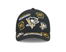 New Era Pánská kšiltovka Pittsburgh Penguins NHL 9FORTY M-Crown A-Frame Trucker All Over