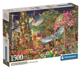 Puzzle Fantazijní zahrada v lese 1500 dílků