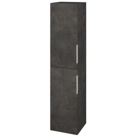 Dřevojas - Vysoká skříň DOS SVD2 35 - D16 Beton tmavý / Úchytka T05 / D16 Beton tmavý / Levé 210359F