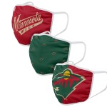 Roušky Minnesota Wild FOCO - set 3 kusy Velikost: dospělá velikost