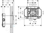 AXOR - One Těleso pro termostatickou podomítkovou baterii 45710180