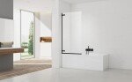 Vanová zástěna SAT TGD NEW 150x80 cm černá SATTGVZO150CT SATTGVZO150CT