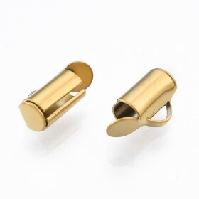 Nerezové zakončovací trubičky - 8 x 6 mm - různé varianty - 1 ks Barva: Zlatá