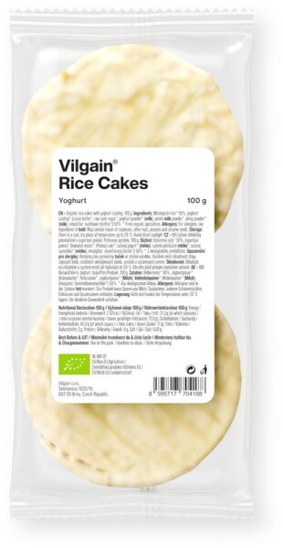 Vilgain Rýžové chlebíčky BIO – jogurt 100 g