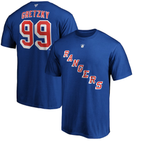Fanatics Pánské Tričko Wayne Gretzky #99 New York Rangers Authentic Stack Name Number Velikost: