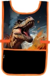 OXYBAG Pracovní zástěra pončo Dino / Oblékání přes hlavu / Zapínání na druk / Přední kapsa / 100% polyester (9-91026)