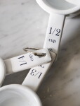 Garden Trading Smaltované odměrky White – set 4 ks, bílá barva, smalt