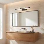 Koupelnové nástěnné LED svítidlo APP1879-1W 60cm BLACK OSW-66034