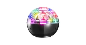 Denver BTL-65 černá / Přenosný reproduktor / design disko koule / Bluetooth 4.1 / 1200 mAh / 2 x 3W (111151030120)