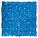MSV GALETS protiskluzová podložka do sprchy tmavě modrá / PVC / 53 x 53 cm