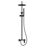 INVENA - Sprchový sloup s baterií, Alonia Trend, černý leskAU-70-D04-V