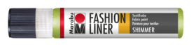 Kontura na textil Marabu Fashion Liner 25ml - 560 třpytivá zelená reseda