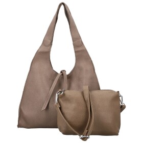 Trendy dámský koženkový set kabelek Winona, taupe