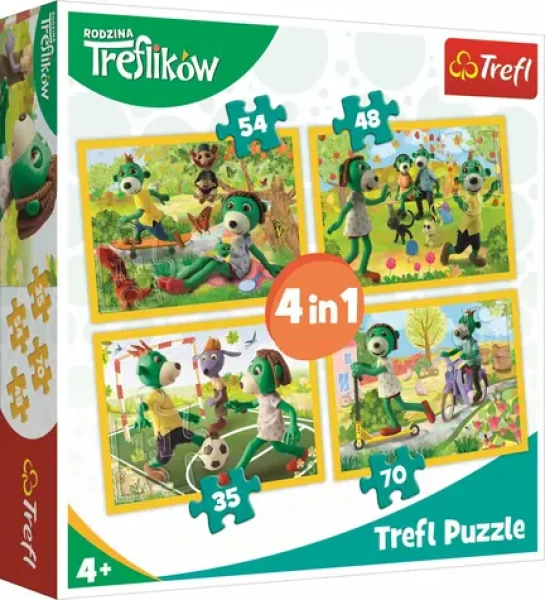Trefl - Puzzle - Treflíci: Společné Chvíle 4v1