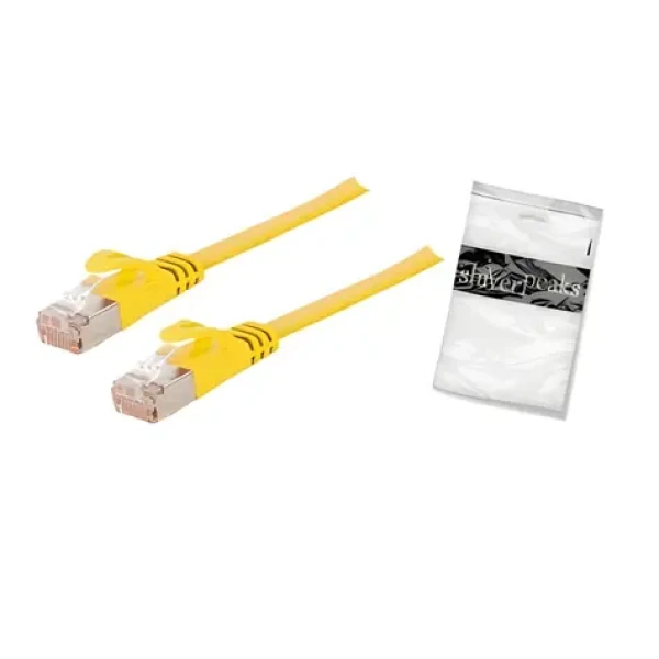 Shiverpeaks Cat7 U/FTP 3m žlutá / Plochý patch kabel / RJ-45 / slim (BS75513-SLY)