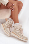 Dámské Botky Trapery Na Platformě Světle Béžové Liorae 41