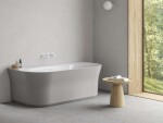 RAVAK - Ypsilon Vana 178x86 cm, Smoke Grey/bílá XC00100077