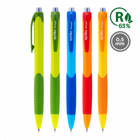 Spoko ReLeaf kuličkové pero - Fruity, modrá náplň, mix barev - 12ks