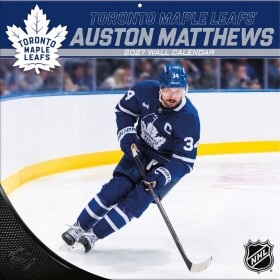 JF Turner Kalendář Toronto Maple Leafs NHL Auston Matthews #34 2027 Wall Calendar