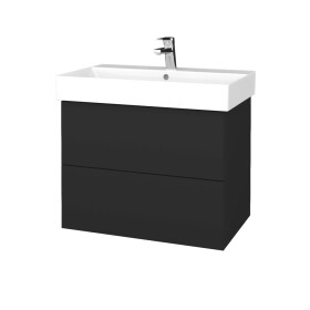 Dřevojas - Umyvadlová skříňka VARIANTE SZZ2 70 umyvadlo Glance - N03 Graphite / N03 Graphite 261160