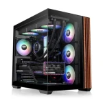 Thermaltake View 380 WS ARGB černá/dřevo / ATX / 2x USB-A 3.2 / 1x USB-C 3.2 Gen 2 / 4x 120mm ARGB / bez zdroje (CA-1Z2-00M1WN-WS)