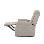 Polohovací křeslo, béžová, látka, TV-4086 LAN2