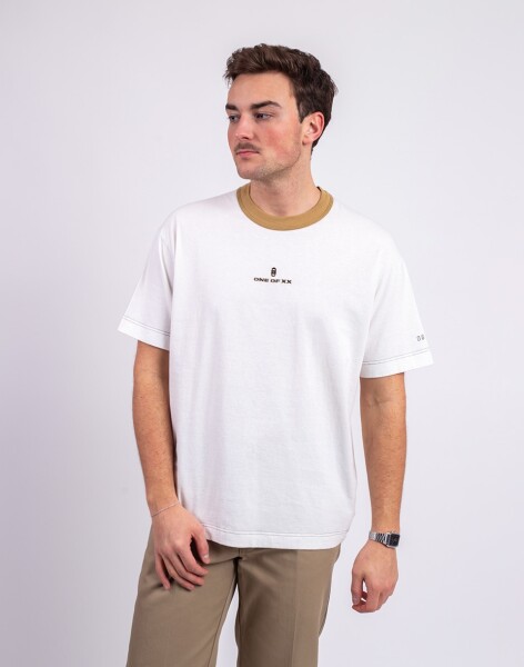 Tričko ONE OF XX Mustard Ringer Loose Fit T-shirt Mustard
