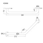 Mereo Madlo vanové, nerez, 20x20 cm KD806