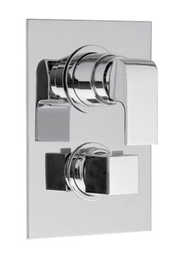 SAPHO - DIMY podomítková sprchová termostatická baterie, 3 výstupy, chrom DM393