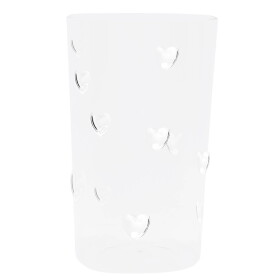 Bastion Collections Vysoká sklenice Hearts 450 ml, čirá barva, sklo