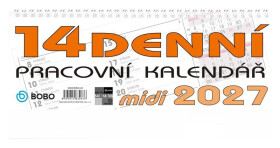 Stolní pracovní kalendář 2027 MIDI 14denní