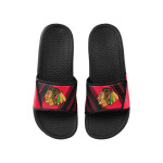 FOCO Pánské pantofle Chicago Blackhawks Legacy Velcro Sport Slide Slipper Velikost: EU