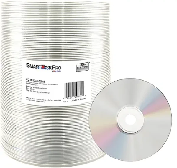Smartdisk BD-R 25GB / Blu-ray disk / Bílý Thermal Printable / Spindle (69836)