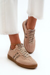 Zazoo N1068 Semišové Nízké Dámské Tenisky Beige 40