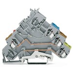 WAGO 280-572/281-434 LED svorka 5 mm pružinová svorka osazení: L šedá 50 ks